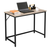 Schreibtisch Computertisch 100 x 50 x 75 cm Greige-Schwarz