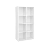 Bücherregal Aufbewahrungsregal 65,5 x 30 x 129,5 cm Weiß