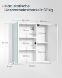 NEU Spiegelschrank 15 x 60 x 55 cm schneeweiß