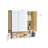 NEU Badezimmerschrank mit LED-Beleuchtung 14,5 x 70 x 70 cm