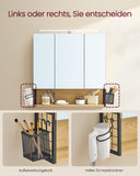 NEU Badezimmerschrank mit LED-Beleuchtung 14,5 x 70 x 70 cm