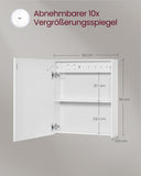 NEU Spiegelschrank mit Beleuchtung und Steckdose weiß