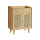 NEU Sideboard Rattan-Optik mit Schubladen eichenbeige