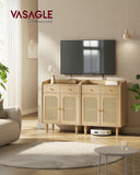 NEU Sideboard Rattan-Optik mit Schubladen eichenbeige