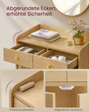 NEU Sideboard Rattan-Optik mit Schubladen eichenbeige