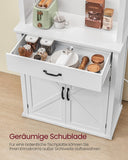 NEU Sideboard mit LED Türen Schubladen wolkenweiß