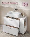 NEU Waschbeckenunterschrank mit offenen Fächern an einer Seite 30 x 80 x 64 cm