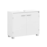 NEU Waschbeckenunterschrank 80 cm 2 Fächer weiß