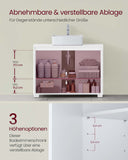 NEU Waschbeckenunterschrank 80 cm 2 Fächer weiß