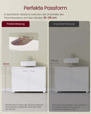 NEU Waschbeckenunterschrank 80 cm 2 Fächer weiß
