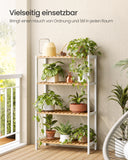 NEU Badezimmerregal aus Bambus 26 x 60 x 100 cm weiß-naturfarben weiß