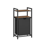 NEU Wäschekorb 2 Ablagen ausziehbar 65L braun