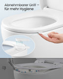 NEU Toilettensitz D-Form Lang mit Absenkautomatik weiß