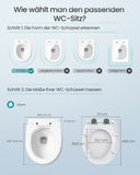 NEU Toilettendeckel O-Form Absenkung weiß