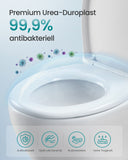 NEU Toilettendeckel O-Form Absenkung weiß