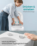 NEU Toilettensitz D-Form lang weiß