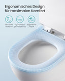 NEU Toilettensitz D-Form lang weiß