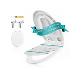 NEU Toilettensitz O-Form mit Kindersitz weiß