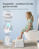 NEU Toilettensitz O-Form mit Kindersitz weiß