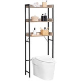 NEU Toilettenregal mit 3 Ablagen vintagebraun-schwarz