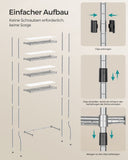 Neu 4-stöckiges Toilettenregal Taubengrau