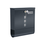 Neu Briefkasten 30,5 x 9,5 x 33,3 cm Anthrazit