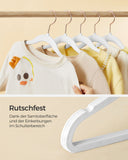 NEU 50er Set Kinderkleiderbügel Samt roségold