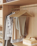 NEU 20er Set Kleiderbügel drehbar natur