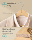 NEU 20er Set Kleiderbügel drehbar natur