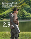 NEU 2er-Set Klapp-Campingstuhl mit Armlehnen tragbar grün