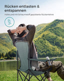 NEU Klapp-Campingstuhl mit gepolsterter Sitz grün-schwarz