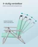 NEU 2er-Set Klappbare Strandstühle Grün