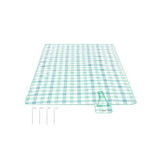 NEU Picknickdecke 300 x 200 cm wasserdicht grün-weiß