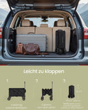 NEU Handwagen faltbar 150L mit Griff tintenschwarz