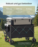 NEU Handwagen faltbar 150L mit Griff tintenschwarz