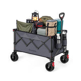 NEU Handwagen faltbar mit Griff und Rollen schiefergrau