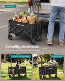 NEU Handwagen faltbar 150L Rollen tintenschwarz
