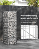 NEU 10er-Set Gabionenkörbe mit 5 x 10 cm Maschenweite für Steine