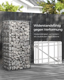 Neu Gabionen Steingabione Silbern