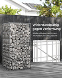 Neu Gabionen 36,5 x 26 cm Eschenschwarz