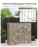 NEU 3er-Set Gabionenkörbe 100 x 30 x 30 cm silber