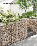 NEU 4er-Set Gabionenkörbe 100 x 80 x 30 cm silber