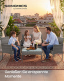 NEU Gartenmöbel Set Polyrattan grau