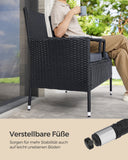 NEU Balkonmöbel aus PE-Polyrattan mit Tisch
