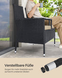 NEU Gartenmöbel Set Polyrattan mit Kissen