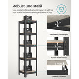 Neu Standregal Greige-Schwarz