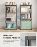NEU Schwerlastregal mit Stahlgestell und 4 verstellbaren Ablagen blau