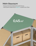 NEU Eckregal-Set mit 5 Ebenen bis 2625 kg belastbar naturbeige