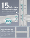 NEU Schwerlastregal 50 x 100 x 200 cm 875 kg belastbar silbern