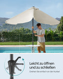 NEU Balkonschirm rechteckig ohne Ständer 200 x 150 cm beige